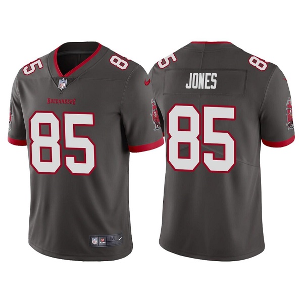 Men's Tampa Bay Buccaneers #85 Julio Jones Gray Vapor Untouchable Limited Stitched Jersey